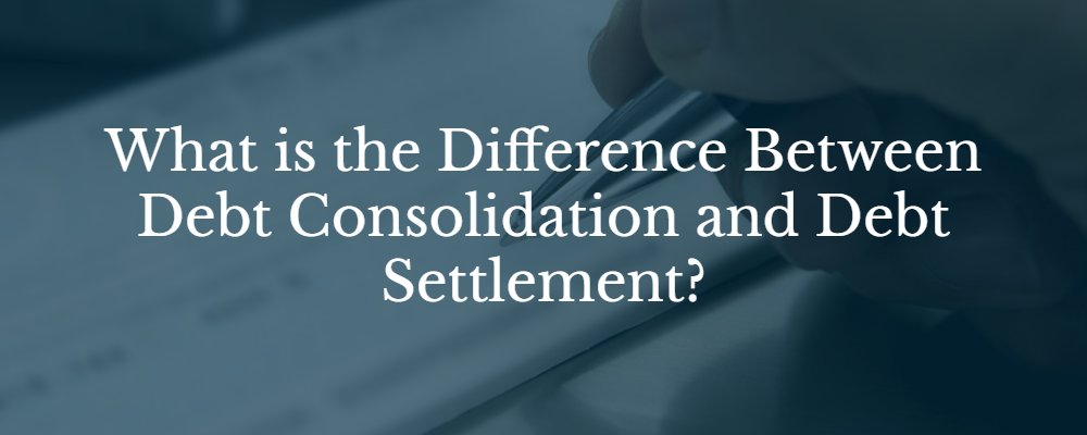 Signing debt contract. Difference between Debt consolidation and settlements.
